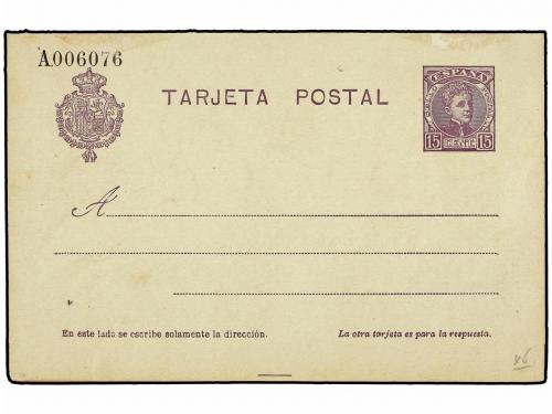 ✉ ESPAÑA ENTEROS POSTALES. Ed. 37, 38, 43, 44, 46, 47. Conju