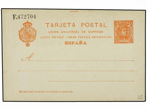 ✉ ESPAÑA ENTEROS POSTALES. Ed. 37, 38, 43, 44, 46, 47. Conju