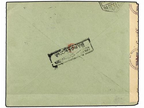 ✉ ESPAÑA. Ed. 963, 974 (10). 1944. BARCELONA a ALEMANIA. 20 