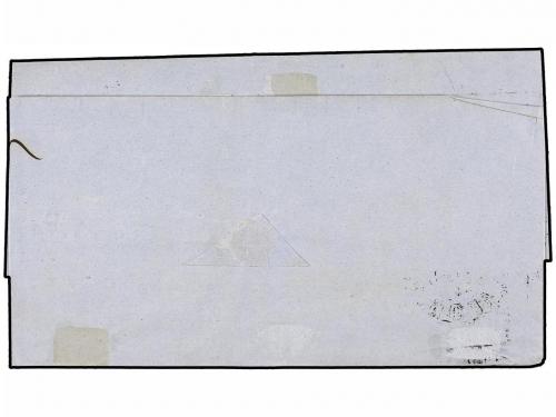 ✉ PERU. Yv. 4a (2). 1860 (4 Julio). ARICA a LIMA. 1 dinero a