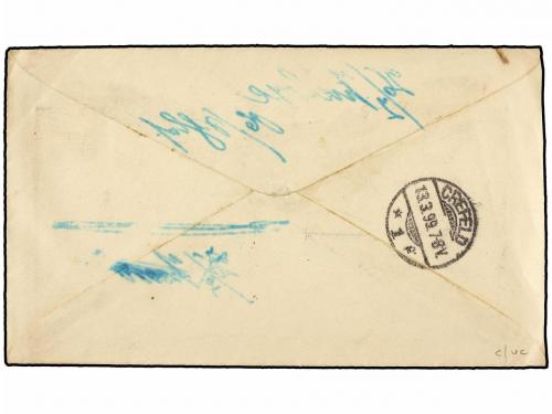 ✉ MEXICO. Sc. 257, 258, 259. 1899. MÉXICO a ALEMANIA. Entero