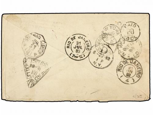 ✉ ARGENTINA. 1883. ZARATE a NEW YORK. Entero Postal de 12 ct