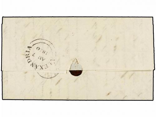 ¿ SINGAPUR. 1850. SINGAPORE to CÁDIZ (Spain). "Care of H.L.