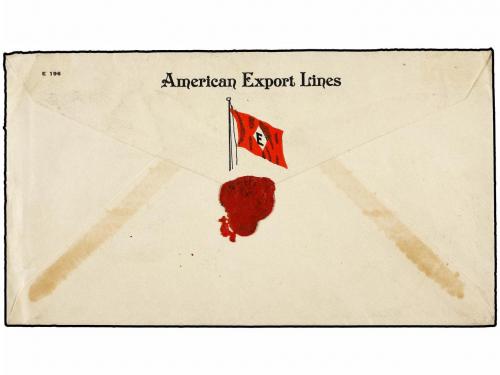 ✉ EGIPTO. 1935. ALEXANDRIA to U.S.A. 1 m. ocre (3) and 27 mi