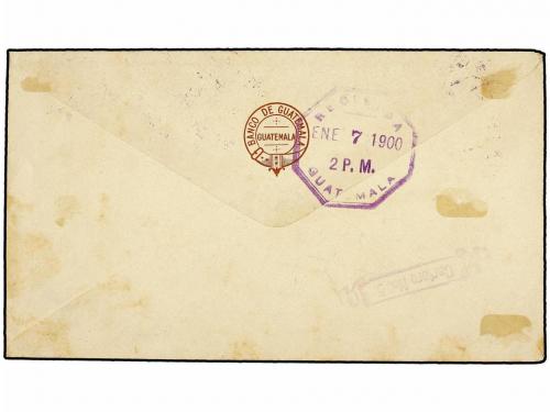 ✉ GUATEMALA. Sc. 76, 81, 86, 97 (3). 1900. ANTIGUA a GUATEMA