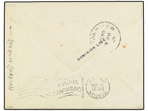 ✉ GIBRALTAR. Sg. 42. 1901. Dominion Line envelope to CAMBRID