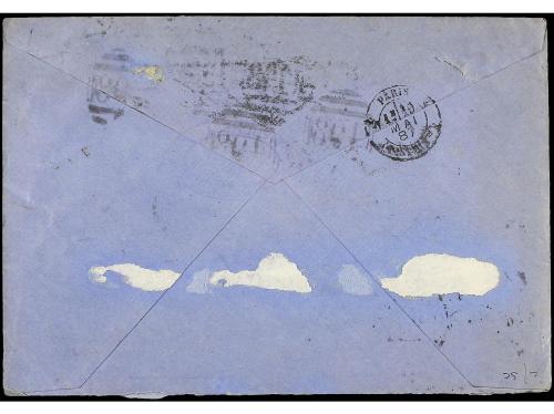 ✉ GRAN BRETAÑA. Sg. 199. 1887 (May 18). Private 1½d. purple 