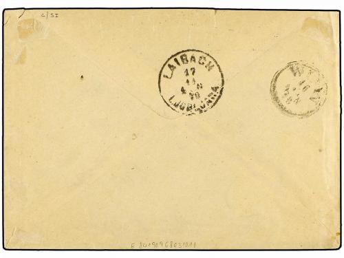 ✉ RUMANIA. Sg. 126+127. 1879 (Nov.). Cover to LAIBACH franke