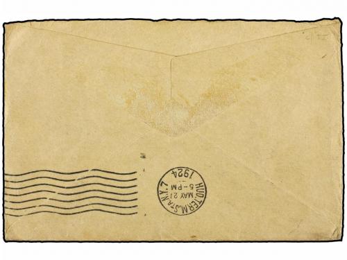 ✉ CANADA. 1924. Cover franked by 1½d. brown tied at Ashford 