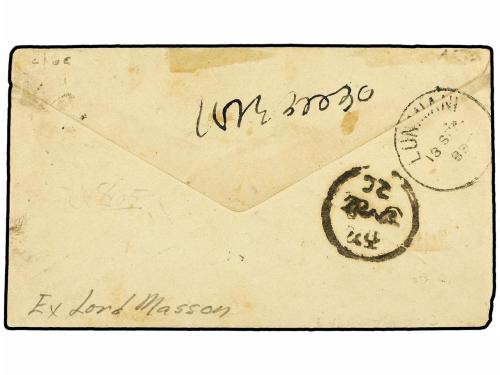 ✉ INDIA. Sg. 145. 1889 (Sept. 12). India ½a. green Postal St