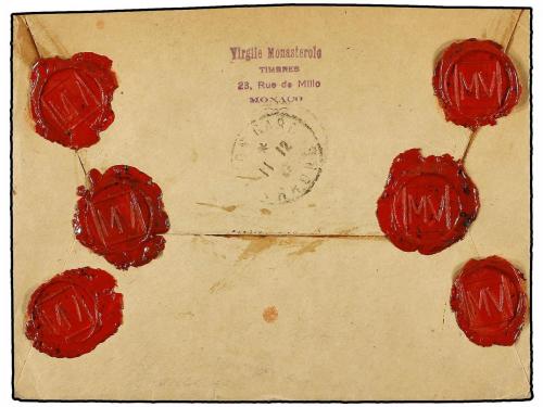 ✉ MONACO. Yv. 70, 71 (2), 72, 101. 1927. MONTECARLO a PRAGA.