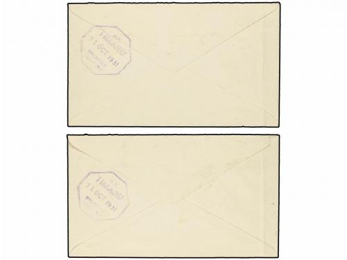 ✉ NUEVA ZELANDA. Sg. 546/47. 1931. Complete set on two cover
