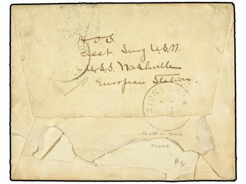 ✉ LEVANTE: CORREO FRANCES. Yv. 4 (2). 1902. TRIPOLI to U.S.A