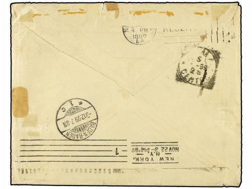 ✉ GUATEMALA. Sc. 43 (8), 47, 97 (6). 1899. PANZOS a ROMA (It