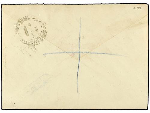 ✉ SARAWAK. 1947. KUCHING to ENGLAND. Very nice franking, arr