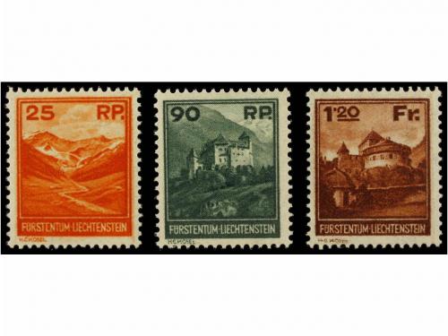 ** LIECHTENSTEIN. Mi. 119/21. 1933. Complete set, never hing