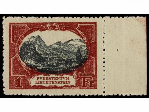 ** LIECHTENSTEIN. Yv. 52/59. 1921. Complete set, never hinge