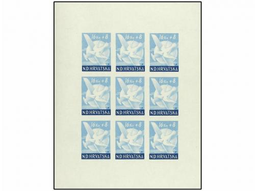 ** CROACIA. Mi. 150/53. 1941. PROOFS. Complete set, minishee