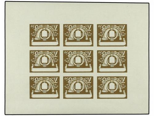 ** CROACIA. Mi. 150/53. 1941. PROOFS. Complete set, minishee