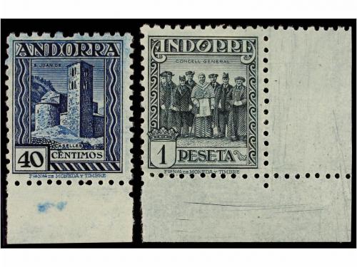 ** ANDORRA. Ed. 28/44. SERIE COMPLETA, centrajes en general 