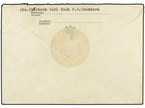 ✉ MOZAMBIQUE. 1938. BEIRA a HAMBURGO. ESPECTACULAR franqueo.