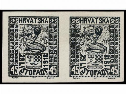 (*) YUGOSLAVIA. Mi. 51/54. 1918. FOUR sets in pairs imperfor