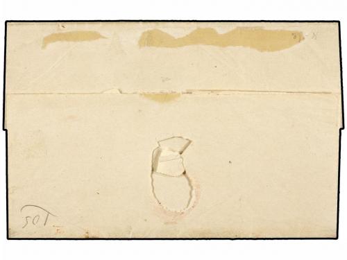 ✉ BRASIL. Sc. 3a. (1843 ca.). Uncleary dated cover to PORTO 