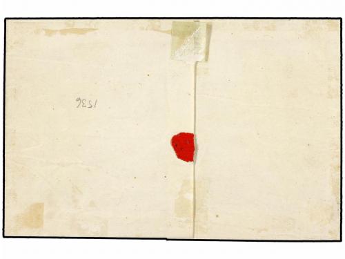 ✉ BRASIL. Sc. 2. (1843 ca.). Undated cover with side flaps o