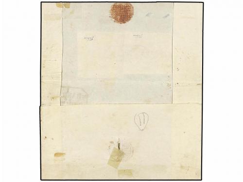 ✉ BRASIL. Sc. 1a, 3a. 1845. Letter sheet to VIANNA DO CASTEL