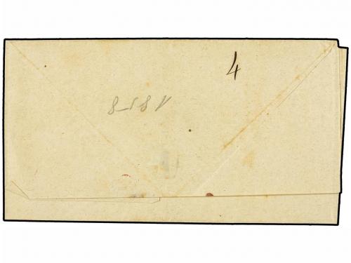 ✉ PARAGUAY. (1858 CA.). PARAGUAY a CORRIENTES. Envuelta, mar