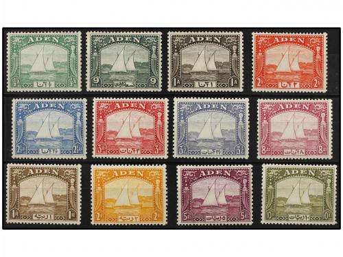 * ADEN. Sg. 1/12. 1937. COMPLETE SET. FINE. Stanley Gibbons 