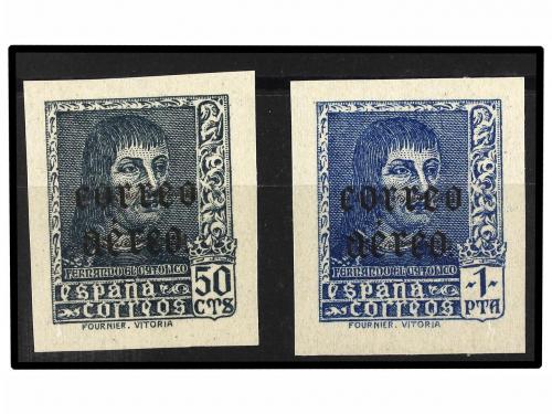 ** ESPAÑA. Ed. 845hccs/46hccs. SERIE COMPLETA sobrecarga NEG