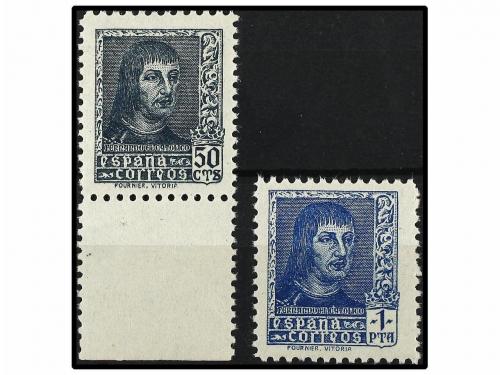 ** ESPAÑA. Ed. NE 58/59. NO EMITIDOS. SERIE COMPLETA. LUJO. 