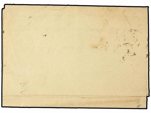 ✉ ESPAÑA. Ed. 6. 1851. PUEBLA a SANTIAGO. 6 cuartos negro. M