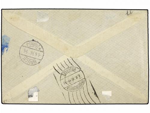 ✉ ESPAÑA. Ed. 293 (2), 296 (3). 1930. SEVILLA a ALEMANIA. 10