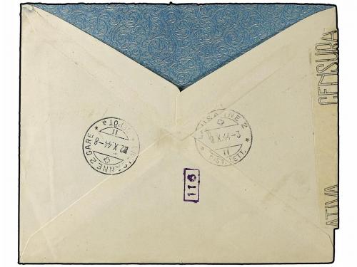 ✉ ESPAÑA. Ed. 977 (5), 925. 1944. MADRID a SUIZA. Precioso f