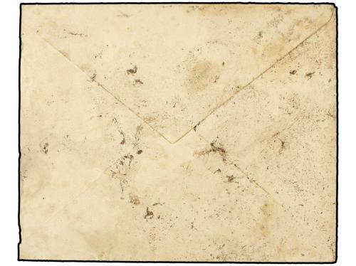 ✉ CUBA. (1897 CA.). Sobre circulado a ZARAGOZA. Marca de Fra