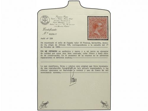 * ESPAÑA. Ed. 228. 10 pts. naranja. Color muy fresco y excel