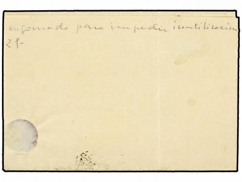✉ ESPAÑA. Ed. 1A. 1850. FRAUDE AL CORREO carta circulada des