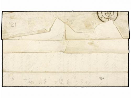 ✉ ESPAÑA. Ed. 59. 1862. SEGORBE (Valencia) a LYON (Francia).