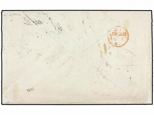 ✉ MEXICO. 1866 (Dec 29). Cover to Paris franked by engraved 