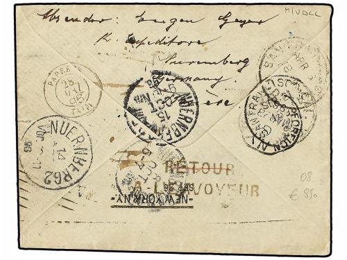 ✉ ALEMANIA. 1896 (March 10). Cover franked by 'Courier-Stadt