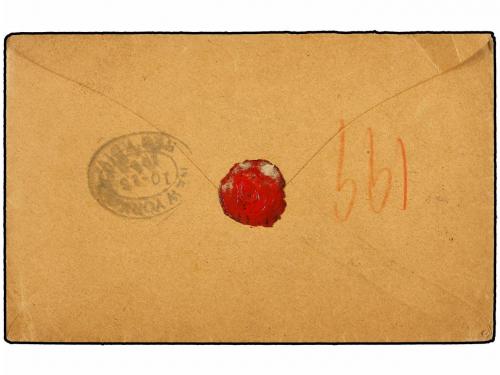 ✉ SARAWAK. 1902. SARAWAK to U.S.A. 1 cto., (2), 2 cts. (2), 