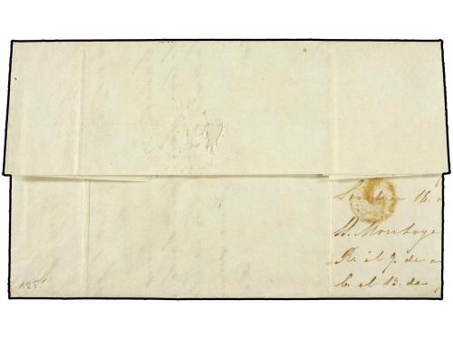 ✉ GRAN BRETAÑA. 1849 (Feb. 16). Prepaid entire letter to RIO