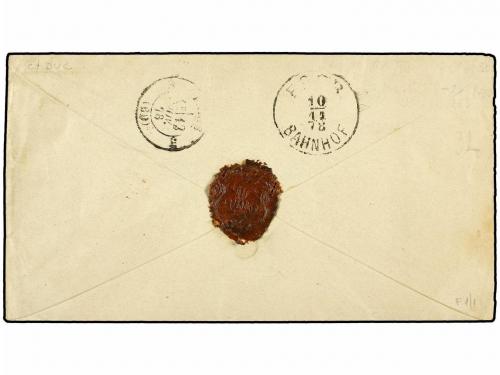 ✉ AUSTRIA. Mi. 35+36. 1878. 5kr. red Postal Stationery envel