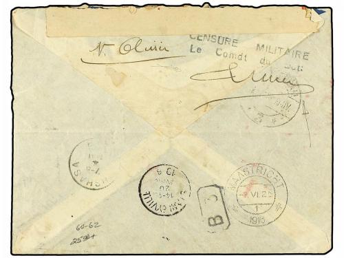 ✉ CONGO BELGA. 1916 (March 24). Registered cover to addresse