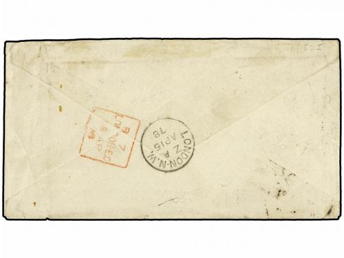 ✉ ARGENTINA. Sg. 147. 1878 (March 15). Cover from BUENOS AYR