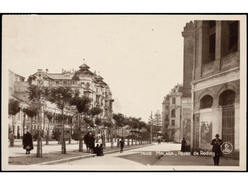 ✉ ESPAÑA. Ed. 667. 1934. MÁLAGA a SUIZA. Tarjeta postal envi