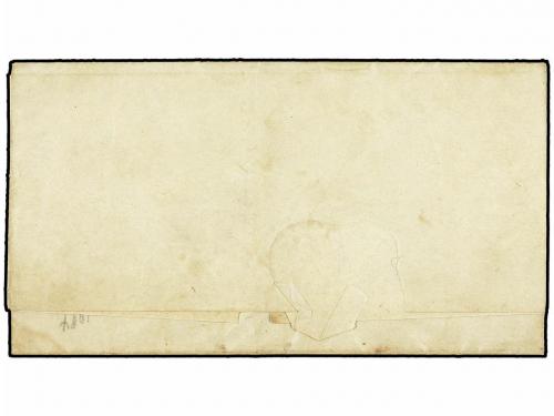 ✉ COLOMBIA. (1820 CA.). Envuelta dirigida a POPAYAN. Marcas 