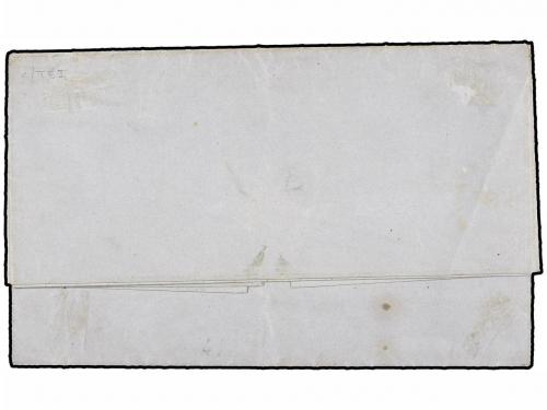 ✉ MEXICO. Sc. 3c. 1857. S. JUAN a LAGOS. 2 reales verde, bis